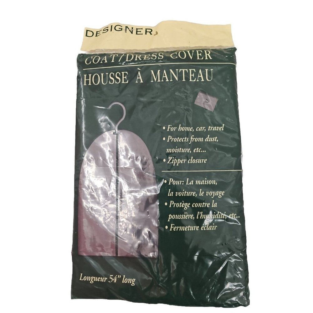 Vintage Coat / Dress Protective Dust Cover with Zip Closure